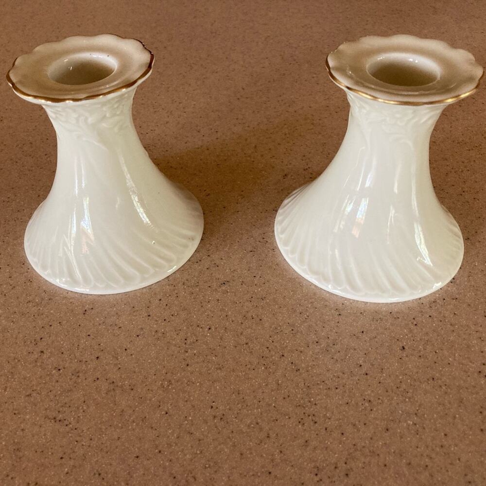 Crown Classics Whitehall Fine Porcelain Candlesticks